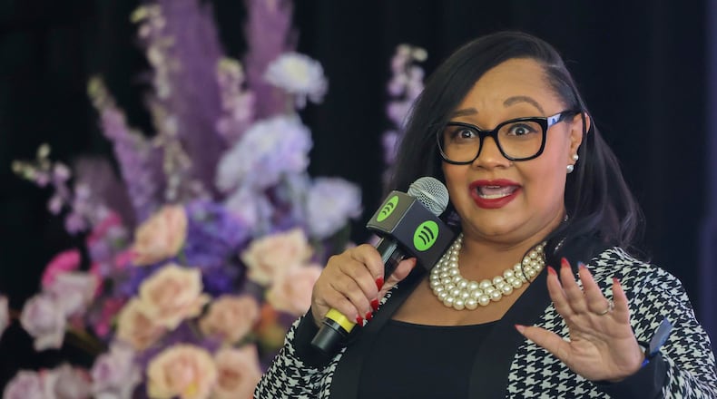 When she spoke in February to members of the Democratic National Committee, U.S. Rep. Nikema Williams, the chair of the Georgia Democratic Party, urged them to move the state up in the nominating process because of its importance in the election process. (Jason Getz/The Atlanta Journal-Constitution/TNS)