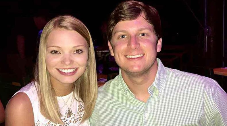 Emily Clark, shown here on a Spring Break cruise in 2015 with boyfriend Neal Hollis, was one of five Georgia Southern nursing students killed in a crash. An endowment named after her benefits patients at Children’s Healthcare of Atlanta. (Special)