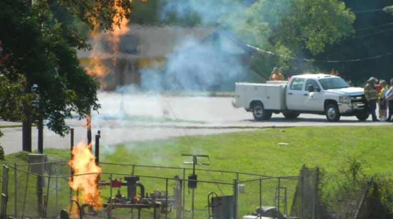 Authorities are investigating explosions near the Webb Brothers and Moons Grocery store on East Broad Street in Greensboro, Ga.