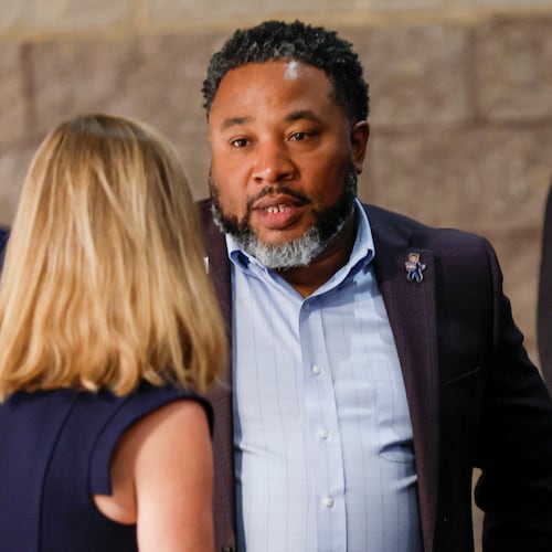 Devon Horton resigned from his position as DeKalb County superintendent after he was indicted for alleged financial crimes in his old job in Illinois. (Miguel Martinez/AJC)