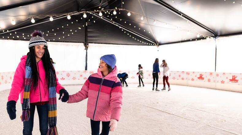 Ice skating is just one of many activities at Snow Island at Margaritaville at Lanier Islands.
Courtesy of Melissa Hollingsworth.