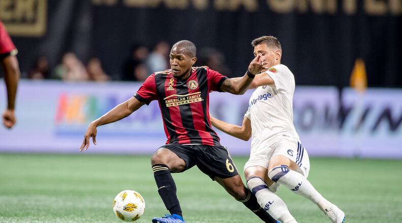 Atlanta United’s Darlington Nagbe (left) was called up to the U.S. Men’s National Team last week.