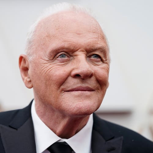 FILE - Anthony Hopkins arrives at the Oscars in Los Angeles on March 27, 2022. (AP Photo/Jae C. Hong, File)