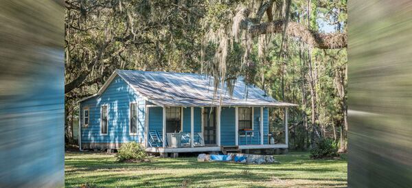 A house in the Hog Hammock community on Sapelo Island, seen here in 2024. (Justin Taylor for the AJC)