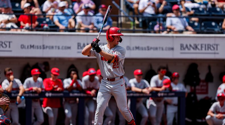 Georgia Bulldogs outfielder Henry Allen is third on the team in home runs and fourth in batting average. (UGA Athletics)