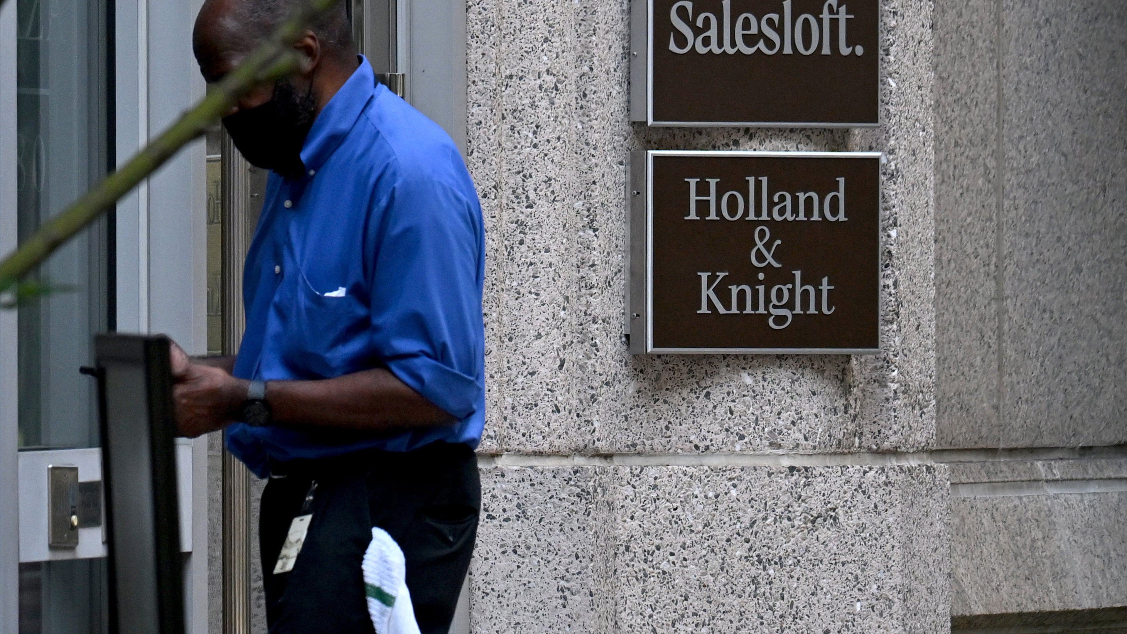 Exterior of the building at 1180 W Peachtree St, NW, where Salesloft is located, September 5, 2025, in Atlanta. Salesloft, an Atlanta-based sales software company, was hit by a hack of its artificial intelligence chat platform that has snowballed into a widespread data theft campaign. (Hyosub Shin / AJC)