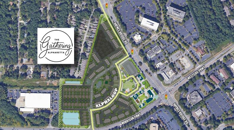 The Alpharetta City Council recently approved an agreement with BB Morrison Park regarding  
maintenance responsibility for streets within The Gathering Alpharetta. COURTESY CITY OF ALPHARETTTA