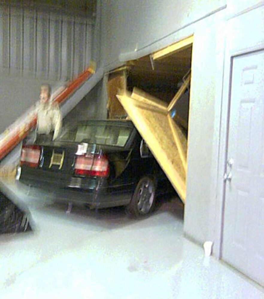 Auto auction site of car crash