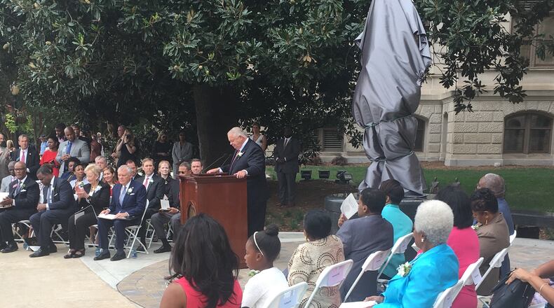 House Speaker David Ralston at the unveiling of the Martin Luther King Jr. statue. AJC/Greg Bluestein