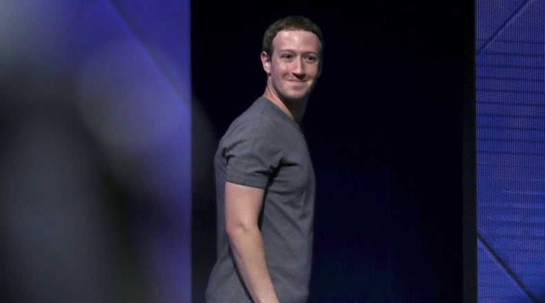 Facebook CEO Mark Zuckerberg delivers the keynote address at Facebook's F8 Developer Conference on April 18, 2017 at McEnery Convention Center in San Jose, California.