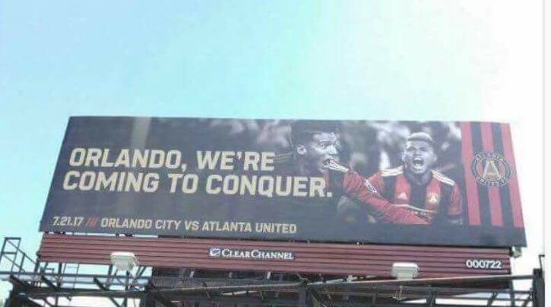 This billboard was put up in Orlando.