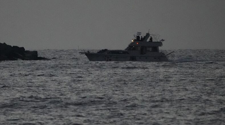 Israeli naval forces sail a confiscated Gaza-bound flotilla boat into Israel's Ashdod port after intercepting the vessel on the Mediterranean Sea, Tuesday, May 19, 2026. (AP Photo/Ariel Schalit)