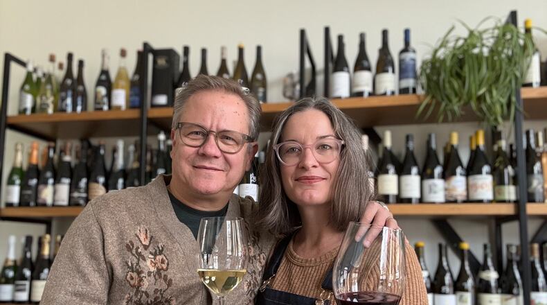 Cheers to the New Year, from Jerry (left) and Krista Slater. (Krista Slater for the AJC)