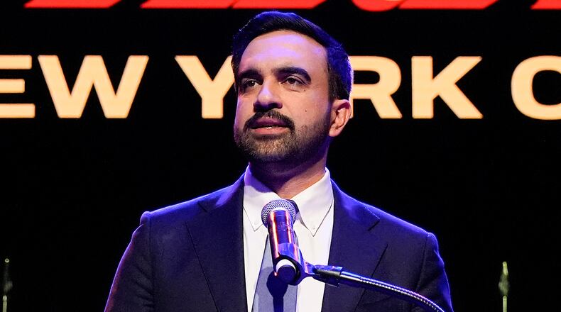 Zohran Mamdani speaks after winning the mayoral election, Tuesday, Nov. 4, 2025, in New York. (AP Photo/Yuki Iwamura)