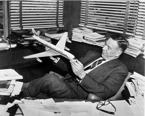 C.E. Woolman, credited as Delta's founder, led the company for more than 25 years. He was known for instilling an "open door" culture that the company still touts today. (Courtesy of Delta Flight Museum)