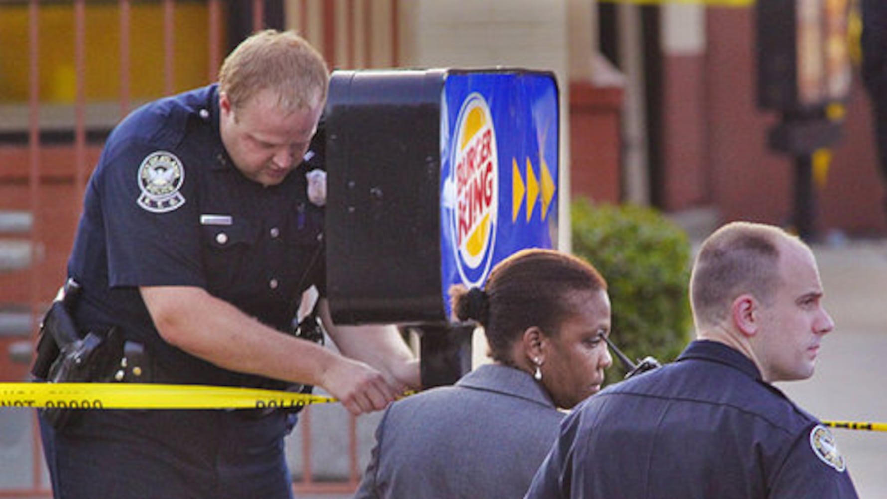 Burger King shooting scene