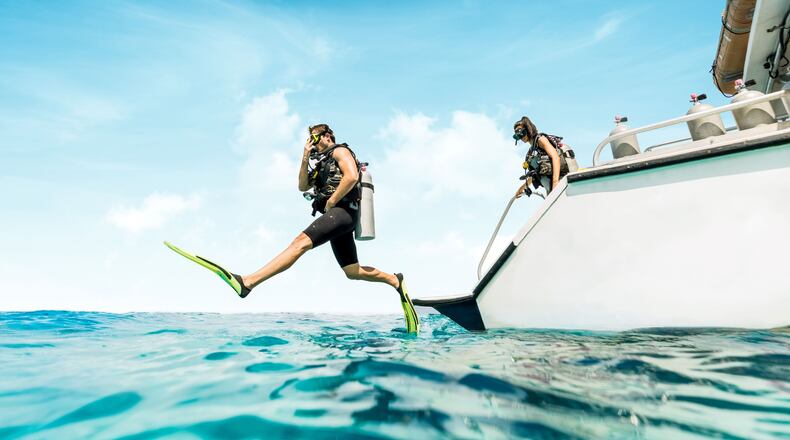 The 190-mile-long Andros Barrier Reef draws divers to its crystal clear waters and abundant marine life off Andros Island in the Bahamas. (Courtesy of Bahamas Ministry of Tourism & Aviation)