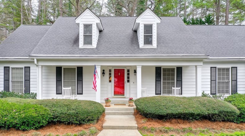 A recently listed home from Compass Real Estate at 4847 Post Oak Tritt Road in Roswell. Roswell's walkability and downtown area make it popular among homebuyers, but inventory in the area is at a 10-year low.
