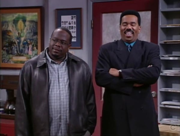 "The Steve Harvey Show" aired on the WB from 1996 to 2002 and featured Harvey and his friend Cedric the Entertainer. (Courtesy of the WB)