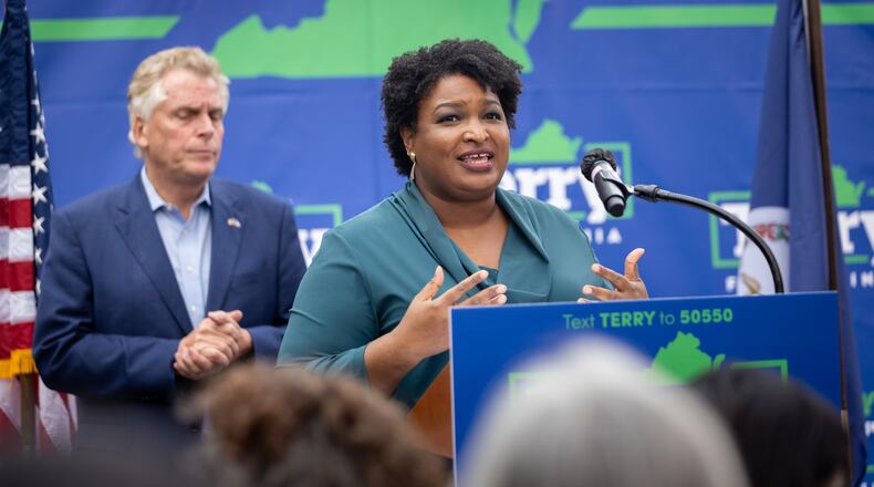 Democrat Stacey Abrams said Tuesday, after the release of a leaked draft of a U.S. Supreme Court decision that would overturn Roe v. Wade, that abortion rights will be at the center of her campaign for governor in Georgia.