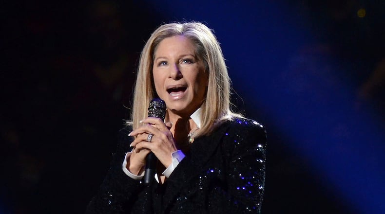 FILE - Singer Barbra Streisand performs in New York, Oct. 11, 2012. (Photo by Evan Agostini/Invision/AP, File)