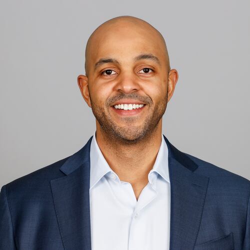 FILE - Chicago Bears assistant general manager Ian Cunningham poses for a photo April 28, 2022, in Lake Forest, Ill. (AP Photo, File)