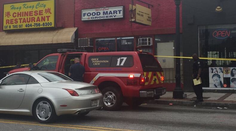 A man was shot outside The Mall West End in Atlanta. (Credit: Channel 2 Action News)