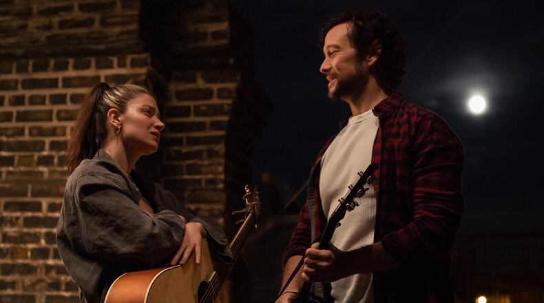 A high-energy performance from Eve Hewson and her oceans-crossing chemistry with her online guitar teacher, played by Joseph Gordon-Levitt, bring sweeping romance with an Irish punch to this buoyant piece. (Courtesy of Sundance)