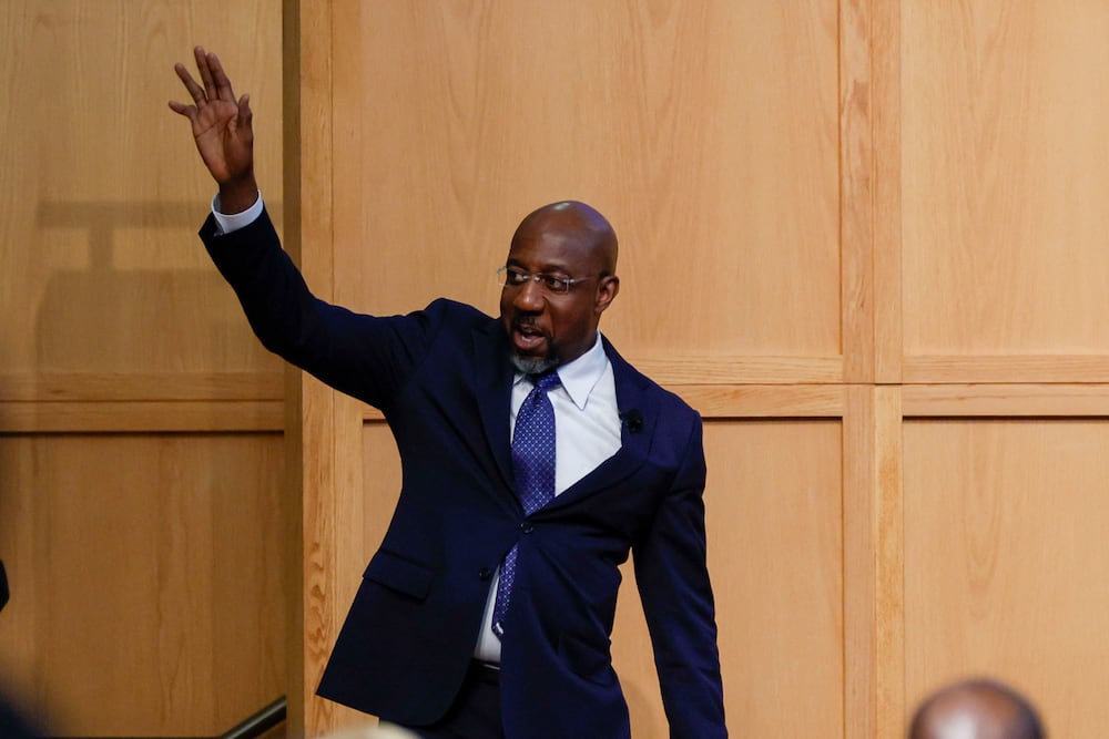 U.S. Sen. Raphael Warnock, D-Ga., is also senior pastor of Ebenezer Baptist Church in Atlanta.