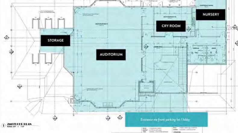 The Parish Anglican Church is seeking to lease space at The Kalen Center in Alpharetta for worship services. (Courtesy City of Alpharetta)