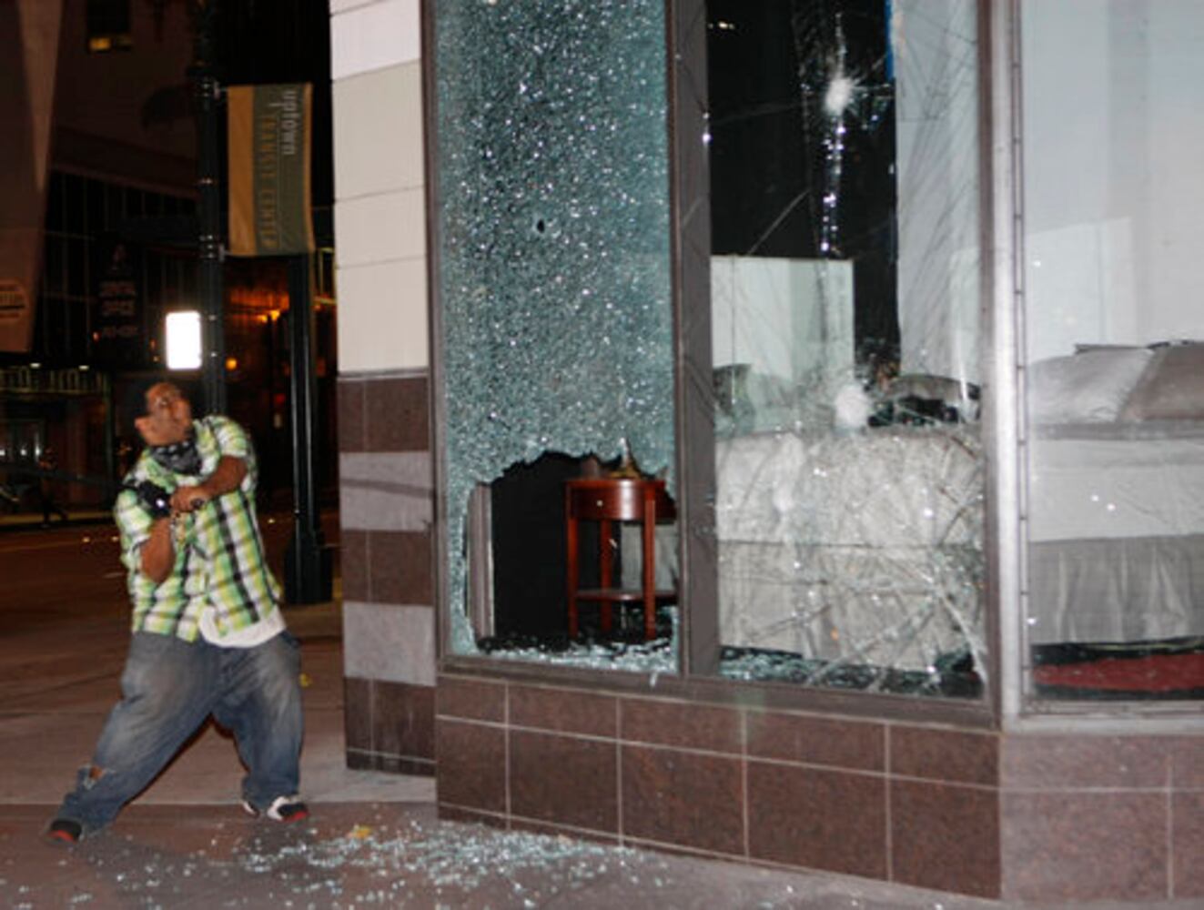 Reaction to BART verdict in Oakland