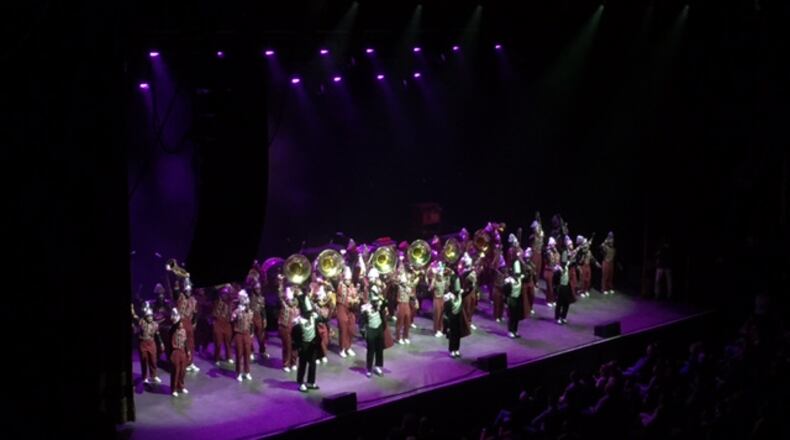 DeKalb County’s Martin Luther King Jr. marching band warmed up the For Theatre crowd Friday before Saint Paul and the Broken Bones. The marching band was selected by the Pasadena Tournament of Roses Parade to perform on