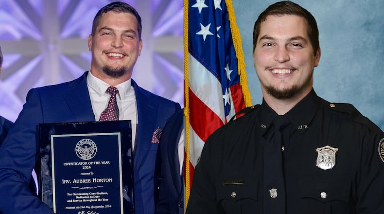 Atlanta police Investigator Aubree Horton was fatally shot Friday morning after allegedly breaking into a home in Douglas County, officials said.