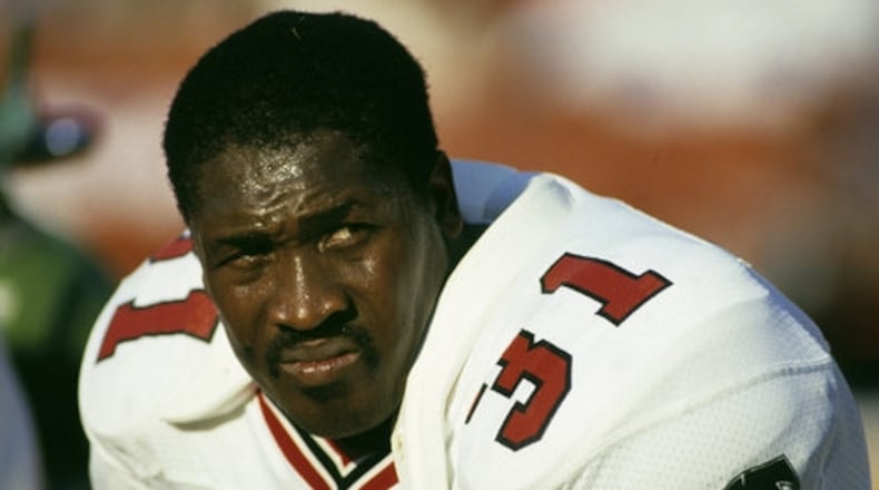 The 1984 training camp was a bad one for running back William Andrews, who mangled his left knee running a routine play on the practice field at Suwanee. He had rushed for 1,567 yards in 1983 and was never the same after the injury.