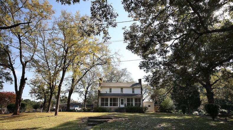 October 31, 2018 - Snellville, Ga: The Maguire-Livsey Big Home, which was built in the 1820s, is shown Wednesday, October 31, 2018, in Snellville, Ga. This home also known as the “Big House” was recently purchased by Gwinnett County for renovation and preservation from descendants of the original black owners. (JASON GETZ/SPECIAL TO THE AJC)