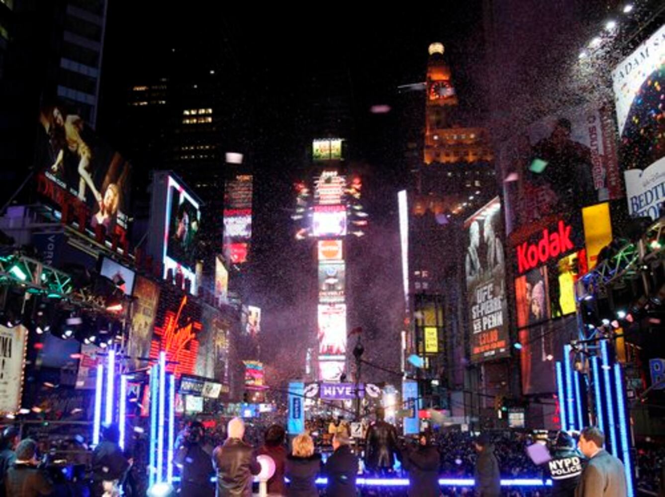Ringing in new year at Times Square