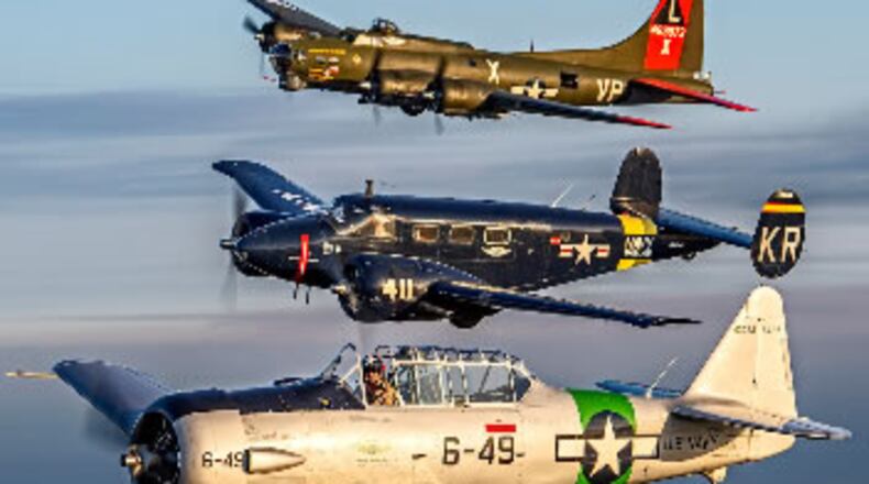 World War II airplanes will be on display at Cobb County International Airport in Kennesaw on May 24-27, including paid flights. (Courtesy of Commemorative Air Force)