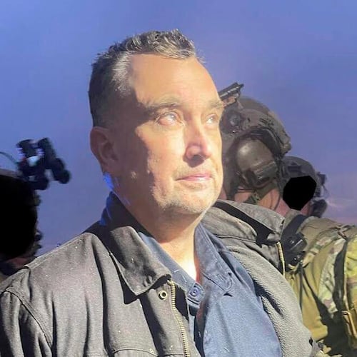 FILE - This photo made available by the Ramsey County Sheriff's Office shows Vance Luther Boelter, the man charged with killing the top Democrat in the Minnesota House and her husband, and wounding a state senator and his wife, as he was arrested on June 15, 2025. (Ramsey County Sheriff's Office via AP, File)