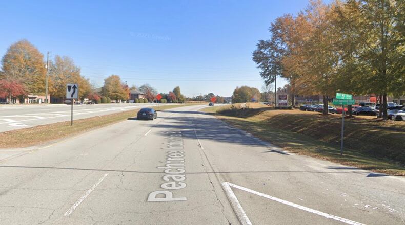 Duluth has approved funding for landscaping along the medians of Peachtree Industrial Boulevard from Ga. 120 to Sugarloaf Parkway. (Google Maps)
