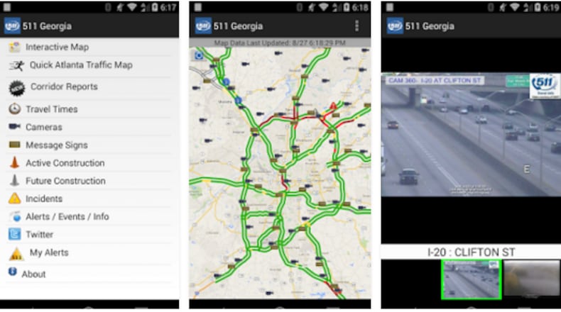 Source: Georgia DOT via Google Play store