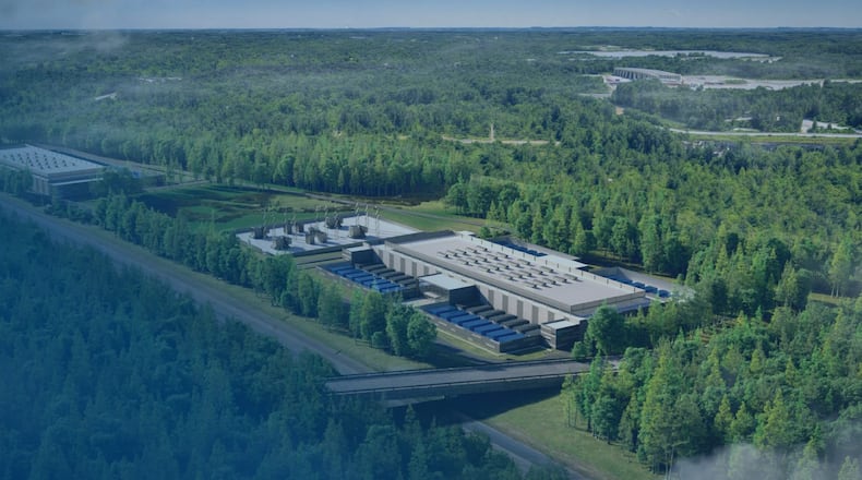 This is a rendering of T5 Data Centers' planned campus in Palmetto, a 1 million-square-foot facility that will offer 200 megawatts of leasable space.