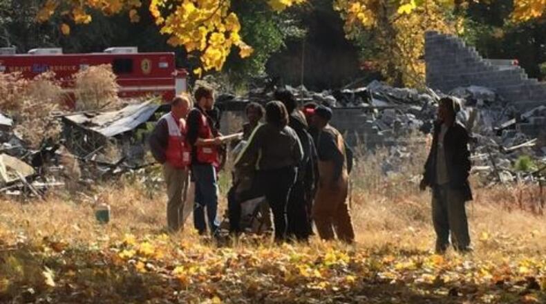A fire displaced 20 people Wednesday at a condominium complex in Clarkston. (Credit: Channel 2 Action News)