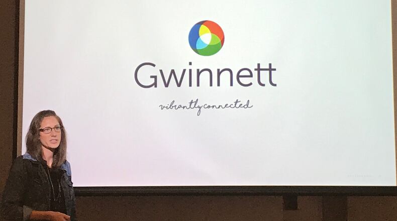 Katie Janson from Perkins and Will explains the firm's recommendation for Gwinnett County's new logo and slogan.