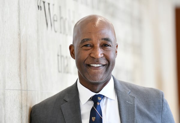 Morehouse College President F. DuBois Bowman, called the Arthur M. Blank Family Foundation's gift a "monumental investment." (Hyosub Shin/AJC 2025)
