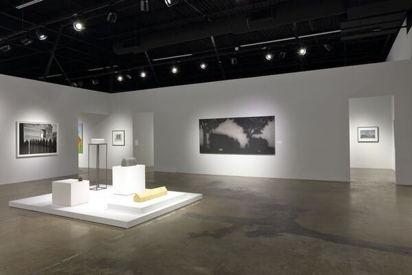 This view of the Warehouse features Ed Ruscha’s Yes/No (1987) on the middle wall. Courtesy of Mike Jensen