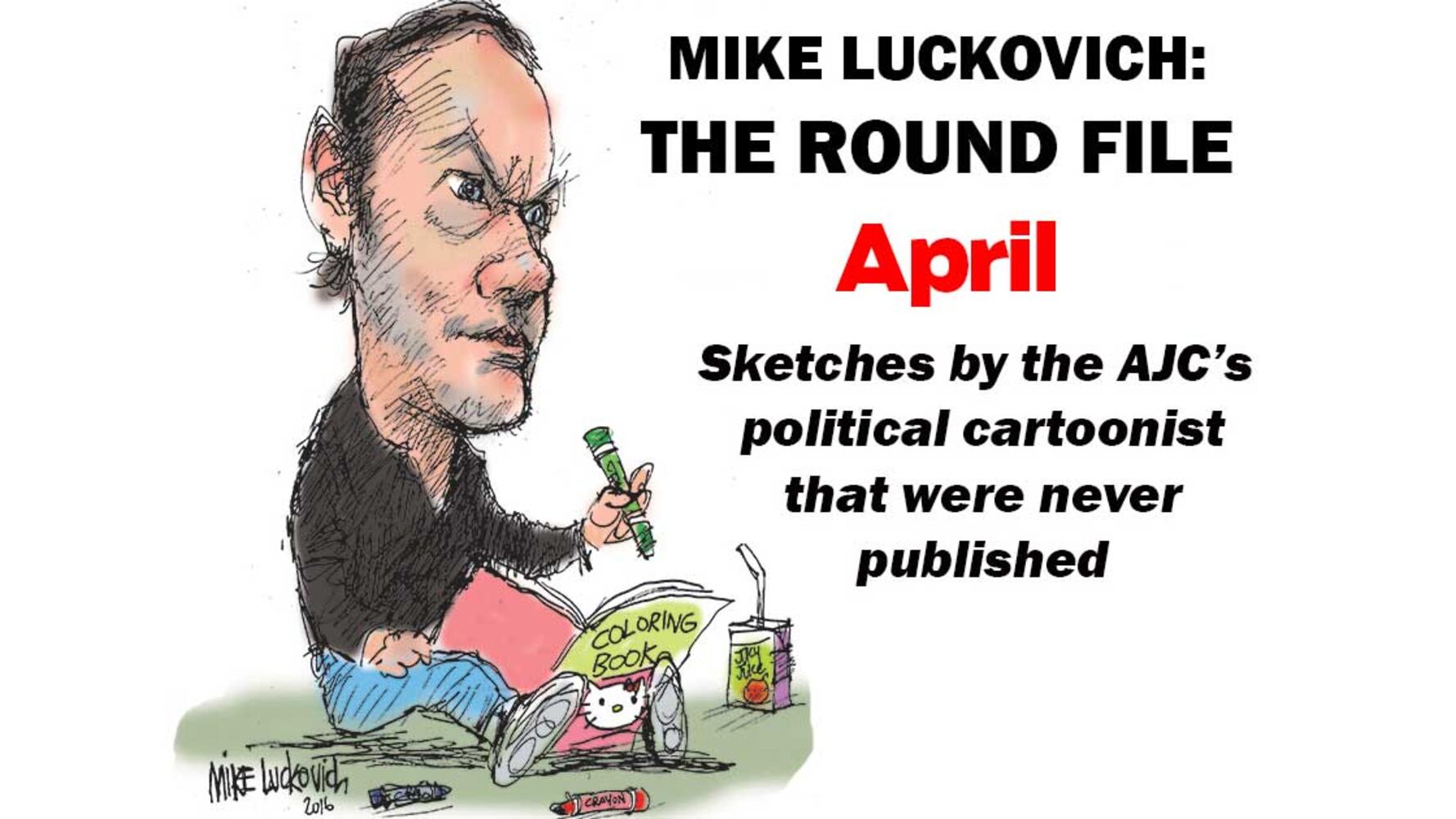 Mike Luckovich Round File for April 2019