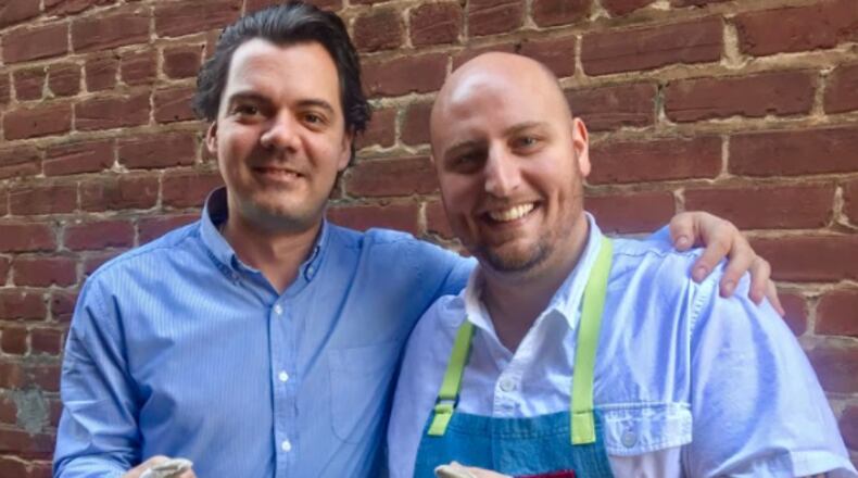 abriele Besozzi (left) and Pat Pascarella of The White Bull / Photo from Blue Hominy