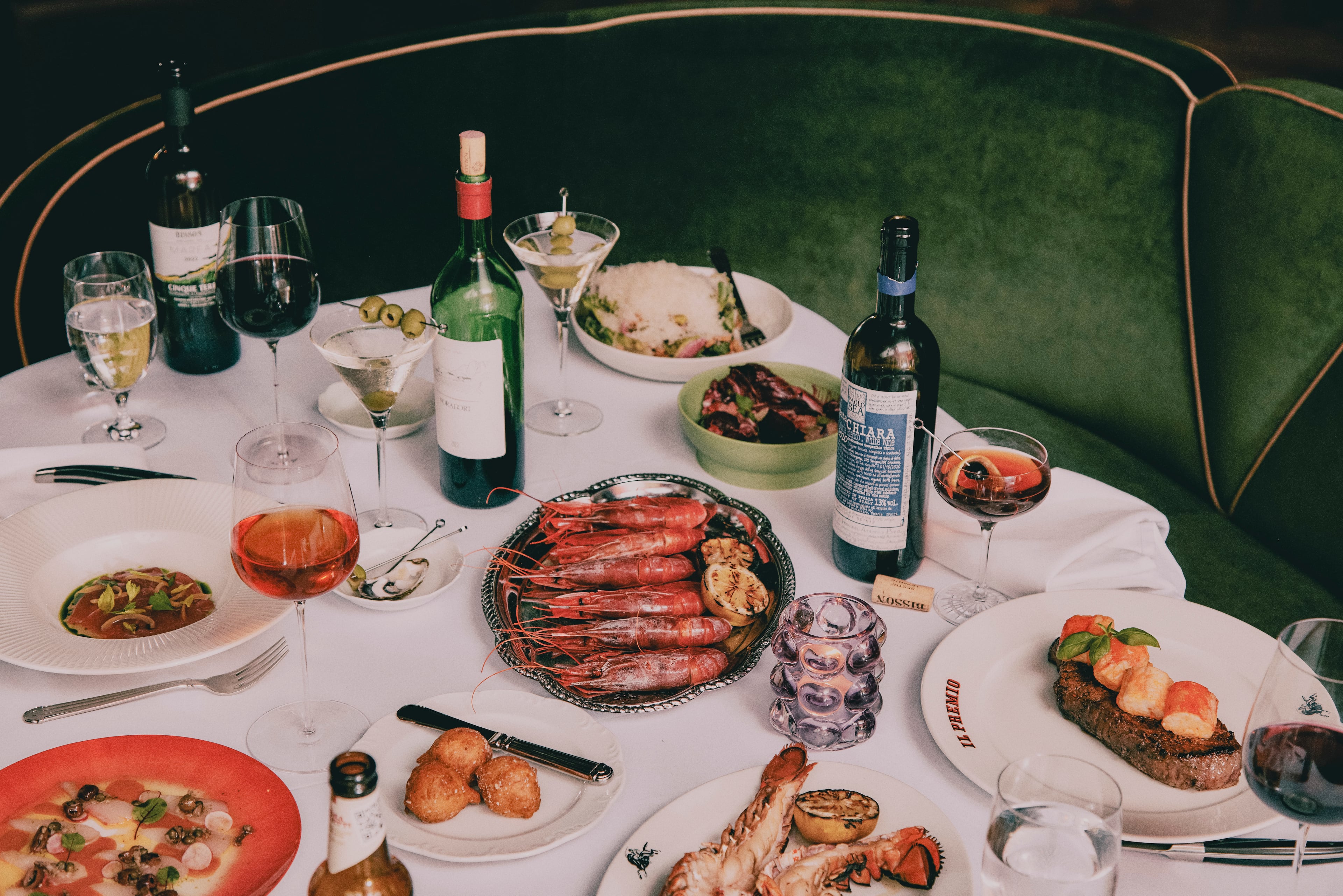Il Premio takes its Italian theme seriously, offering pasta dishes and a nice selection of wines, but this still is a steakhouse. (Courtesy of Emily Dorio)