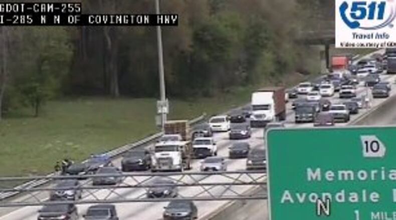 Atlanta traffic was heavier than usual Friday.