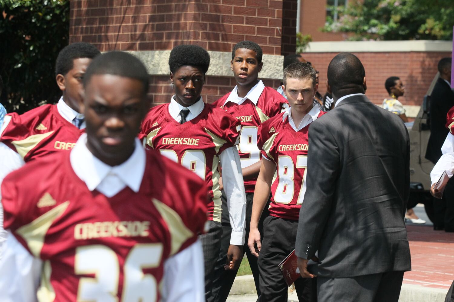 Funeral for Creekside High School's cornerback